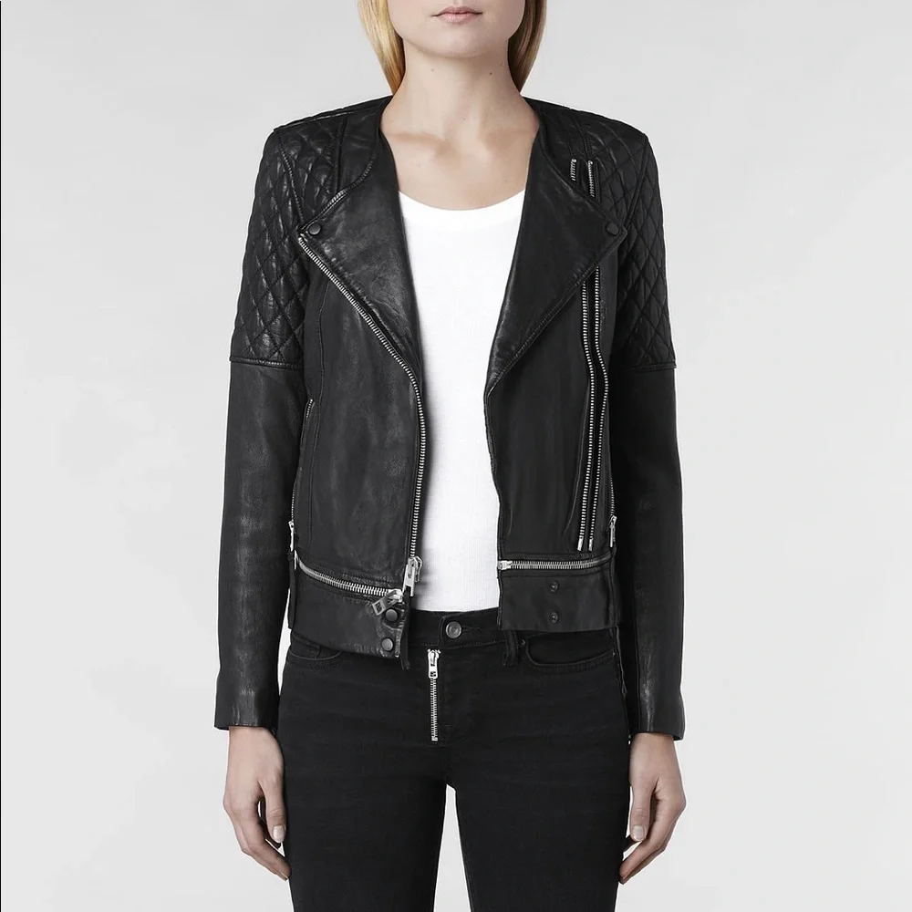 All Saints Leather Jacket - Picture 8 of 8